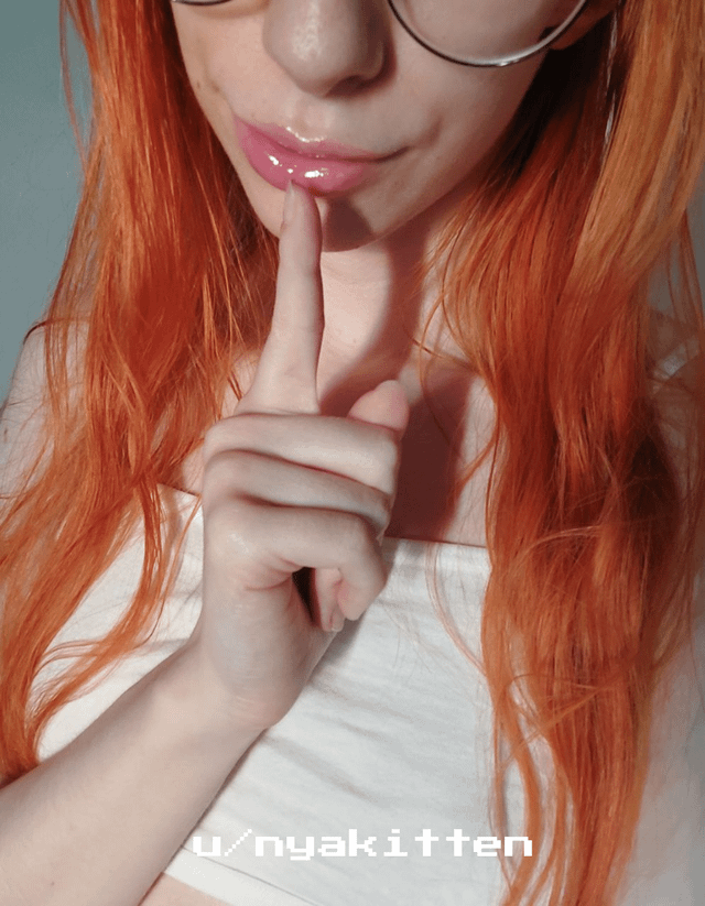 Don't tell anyone... /u/NyaKitten foxy, Girl, naughty, petite redhead onlyfans, u/nyakitten (foxxxette), young petite Onlyfans petites